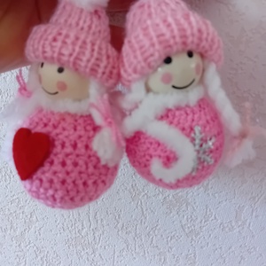 Karácsonyi fenyődísz, kislányok, Karácsony, Karácsonyi lakásdekoráció, Karácsonyfadíszek, Horgolás, Mindenmás, MESKA