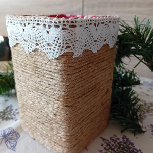 Karácsonyi dekorációs tároló A - karácsony - karácsonyi lakásdekoráció - ünnepi asztaldekoráció - Meska.hu