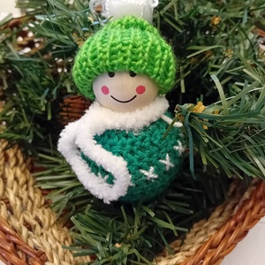 Karácsonyi kisfiú figura, Karácsony, Karácsonyi lakásdekoráció, Karácsonyfadíszek, Horgolás, MESKA