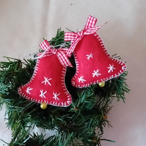 Karácsonyfadísz, harang dekoráció, Karácsony, Karácsonyi lakásdekoráció, Karácsonyfadíszek, Mindenmás, MESKA