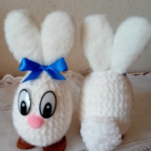 Húsvéti nyuszi tojás  - ünnepi díszek, dekorációk - húsvéti díszek és dekorációk - húsvéti asztaldíszek - Meska.hu