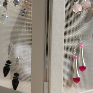 Összehajtható, leporelló hálós fülbevaló tartó -  - Meska.hu