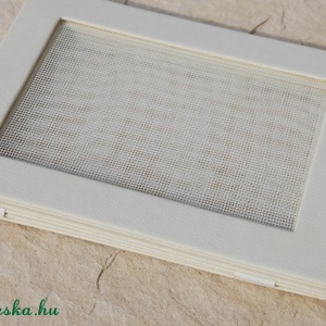 Összehajtható, leporelló hálós fülbevaló tartó -  - Meska.hu