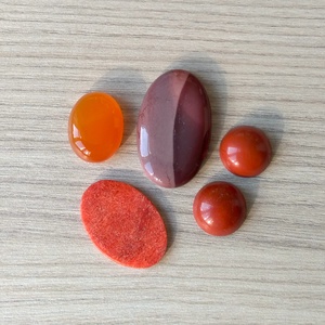 5 db ásvány kaboson ajándék zacskóban 17., Kellékek & szerszámok, Gyöngyfűzés kellékek, Cabochon, Ékszerkészítés, MESKA