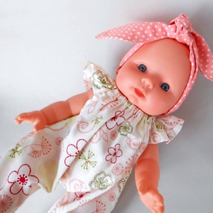 Százszorszép öltözék 30 cm-s bébi babákra - játék & sport - baba & babaház - babaruha, babakellék - Meska.hu