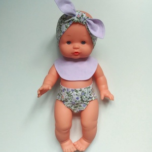 Pelenkás öltözék 34-38 cm-s bébi babákra - játék & sport - baba & babaház - babaruha, babakellék - Meska.hu