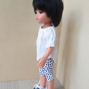 Fekete-fehér összeállítás 32 cm-s Paola Reina babáknak - játék & sport - baba & babaház - babaruha, babakellék - Meska.hu