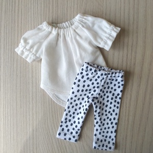 Fekete-fehér összeállítás 32 cm-s Paola Reina babáknak - játék & sport - baba & babaház - babaruha, babakellék - Meska.hu