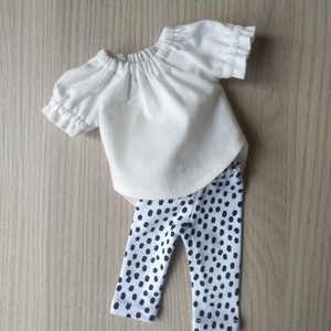 Fekete-fehér összeállítás 32 cm-s Paola Reina babáknak - játék & sport - baba & babaház - babaruha, babakellék - Meska.hu