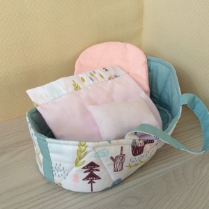 Bárka alakú mózeskosár 20-25 cm-s babáknak - játék & sport - baba & babaház - babaruha, babakellék - Meska.hu