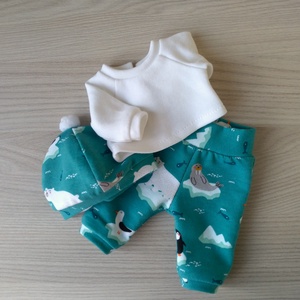Jégtáblás melegítő 34-38 cm-s babáknak - játék & sport - baba & babaház - babaruha, babakellék - Meska.hu