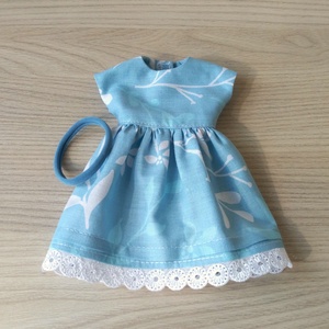 Csipkeszegélyes ruha 32 cm-s Paola Reina babáknak. - játék & sport - baba & babaház - babaruha, babakellék - Meska.hu