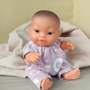 Muszlin overall 21 cm-s babáknak - játék & sport - baba & babaház - babaruha, babakellék - Meska.hu