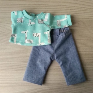 Zsiráfos összeállítás Charlotte babáknak. - játék & sport - baba & babaház - babaruha, babakellék - Meska.hu