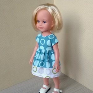 Karikás ruha, 32 cm-s Paola Reina babákra - Meska.hu
