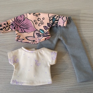 Elasztikus nadrág, két pólóval, Paola Reina babáknak - játék & sport - baba & babaház - babaruha, babakellék - Meska.hu