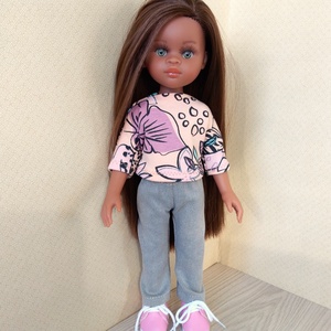 Elasztikus nadrág, két pólóval, Paola Reina babáknak - játék & sport - baba & babaház - babaruha, babakellék - Meska.hu