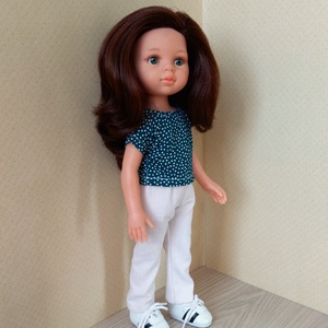 Rugalmas vászonnadrág, két pólóval, Paola Reina babáknak - játék & sport - baba & babaház - játékbaba, babakellék - Meska.hu