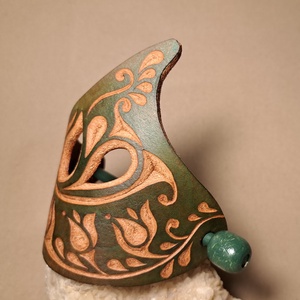 Anya és gyermekei - bőr kontycsat - ruha & divat - hajdísz & hajcsat - hajcsat & hajtű - Meska.hu