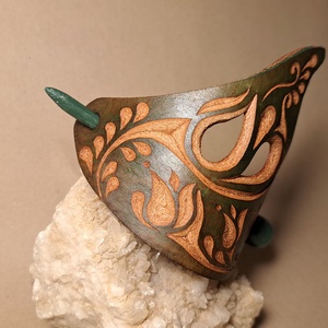 Anya és gyermekei - bőr kontycsat - ruha & divat - hajdísz & hajcsat - hajcsat & hajtű - Meska.hu