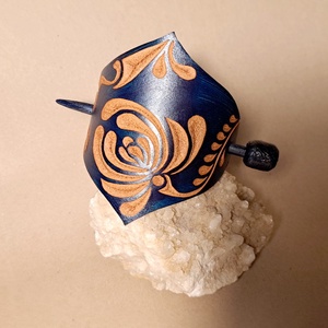 Lélekszerződés - bőr kontycsat - ruha & divat - hajdísz & hajcsat - hajcsat & hajtű - Meska.hu