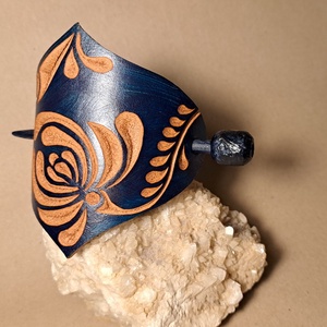 Lélekszerződés - bőr kontycsat - ruha & divat - hajdísz & hajcsat - hajcsat & hajtű - Meska.hu