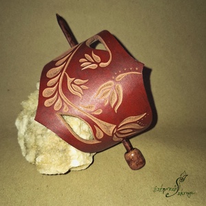 Virágzás - nagy bőr kontycsat, Ruha & Divat, Hajdísz & Hajcsat, Hajcsat & Hajtű, Bőrművesség, MESKA