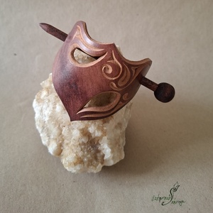 Szívügy - bőr kontycsat, Ruha & Divat, Hajdísz & Hajcsat, Hajcsat & Hajtű, Bőrművesség, MESKA