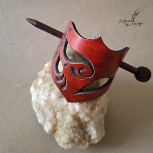 Álom - bőr kontycsat, Ruha & Divat, Hajdísz & Hajcsat, Hajcsat & Hajtű, Bőrművesség, MESKA