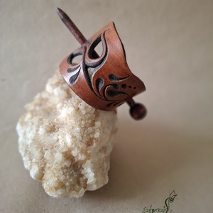 Kis tulipán - bőr kontycsat - ruha & divat - hajdísz & hajcsat - hajcsat & hajtű - Meska.hu