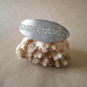 Egyenes út - Tűzzománc francia csat, Ruha & Divat, Hajdísz & Hajcsat, Hajdísz, Tűzzománc, MESKA