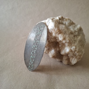 Egyenes út - Tűzzománc francia csat - ruha & divat - hajdísz & hajcsat - hajdísz - Meska.hu