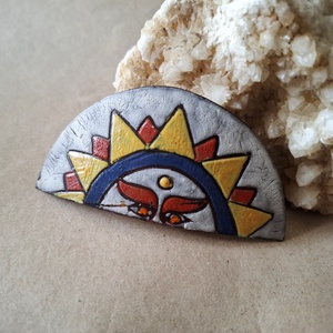 Karnevál 2 - Tűzzománc francia csat, Ruha & Divat, Hajdísz & Hajcsat, Hajdísz, Tűzzománc, Ékszerkészítés, MESKA