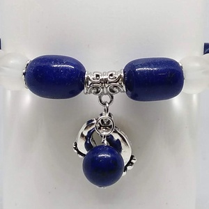 Lapis lazuli Fiú babaváró karkötő - ékszer - karkötő - ásványkarkötő - Meska.hu