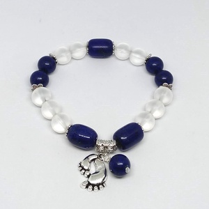 Lapis lazuli Fiú babaváró karkötő - ékszer - karkötő - ásványkarkötő - Meska.hu