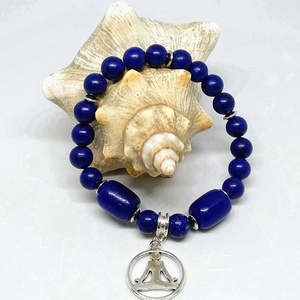 Lapis lazuli Yoga karkötő - Meska.hu