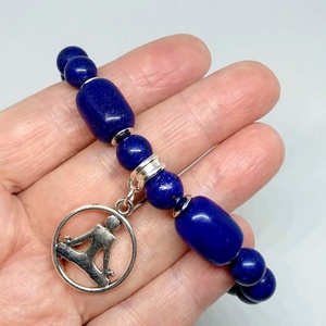 Lapis lazuli Yoga karkötő - ékszer - karkötő - ásványkarkötő - Meska.hu