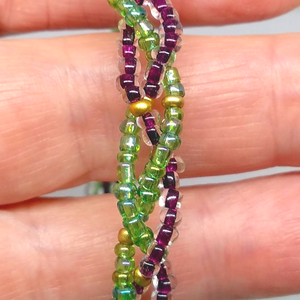 Fonott kristály karkötő-fülbevaló-nyaklánc szett - ékszer - ékszerszett - Meska.hu