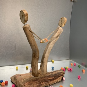 Táncoló pár szívvel a kezükben (AD24) - otthon & életmód - dekoráció - dísztárgy - Meska.hu