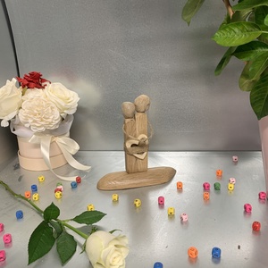 Szerelmes pár szívvel  (AD12) - otthon & életmód - dekoráció - dísztárgy - Meska.hu