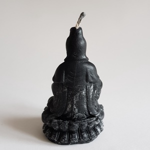 Fekete Ülő Buddha Gyertya -  - Meska.hu