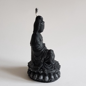 Fekete Ülő Buddha Gyertya -  - Meska.hu