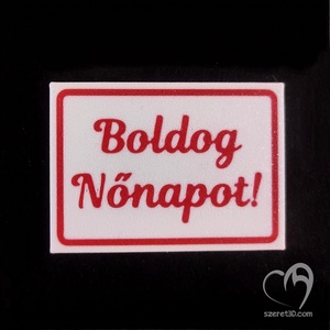 Nőnapi hűtőmágnes  többféle változatban - otthon & életmód - konyhafelszerelés, tálalás - konyhai dekoráció - hűtőmágnes - Meska.hu