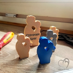 Apa szeret mini szobor, Otthon & Életmód, Dekoráció, Asztal és polc dekoráció, Asztaldísz, Mindenmás, MESKA