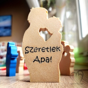 Apa szeret mini szobor - otthon & életmód - dekoráció - asztal és polc dekoráció - asztaldísz - Meska.hu