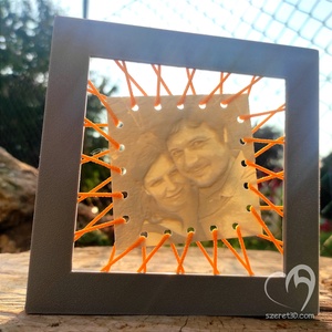 Képkeret fényre előtűnő saját fotóval - otthon & életmód - dekoráció - kép & falikép - 3d képek - Meska.hu