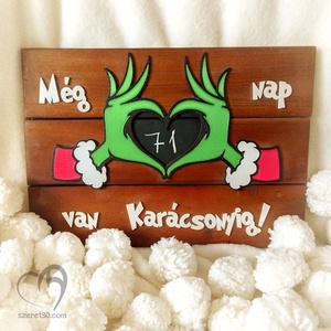 Grincs karácsonyi visszaszámláló - 2 változatban - Meska.hu