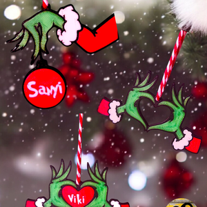 Grincs karácsonyfadísz - Többféle változatban - Meska.hu