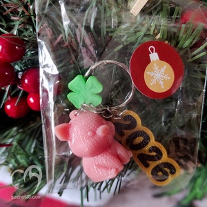 Újévi szerencsemalac kulcstartó, Táska & Tok, Kulcstartó & Táskadísz, Kulcstartó, Mindenmás, MESKA