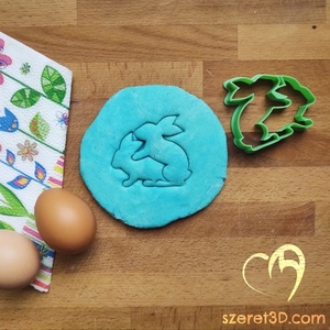 Szerelmes nyuszik sütikiszúró � 2 típusban - Meska.hu